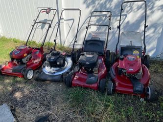 End of summer season lawn mower sale all are reconditioned
