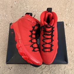 Chili Red Jordan 9s Size 10.5🔥