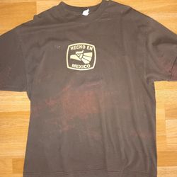 hecho en Mexico logo brown t shirt 