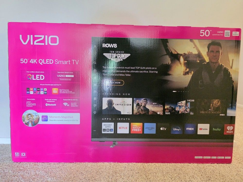 VIZIO 50" Class Quantum Pro 4K QLED HDR 120Hz Smart TV - M50QXM-K - New Unopened