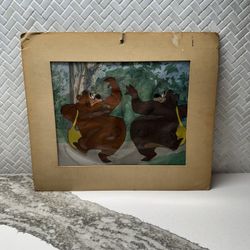 Humphrey the Bear ORIGINAL Handpainted Celluloid Drawing Walt Disney Production