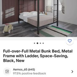 Full Size Metal Bunk Bed
