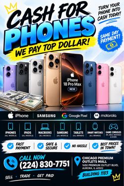 iPhone/Samsung/Google pixel