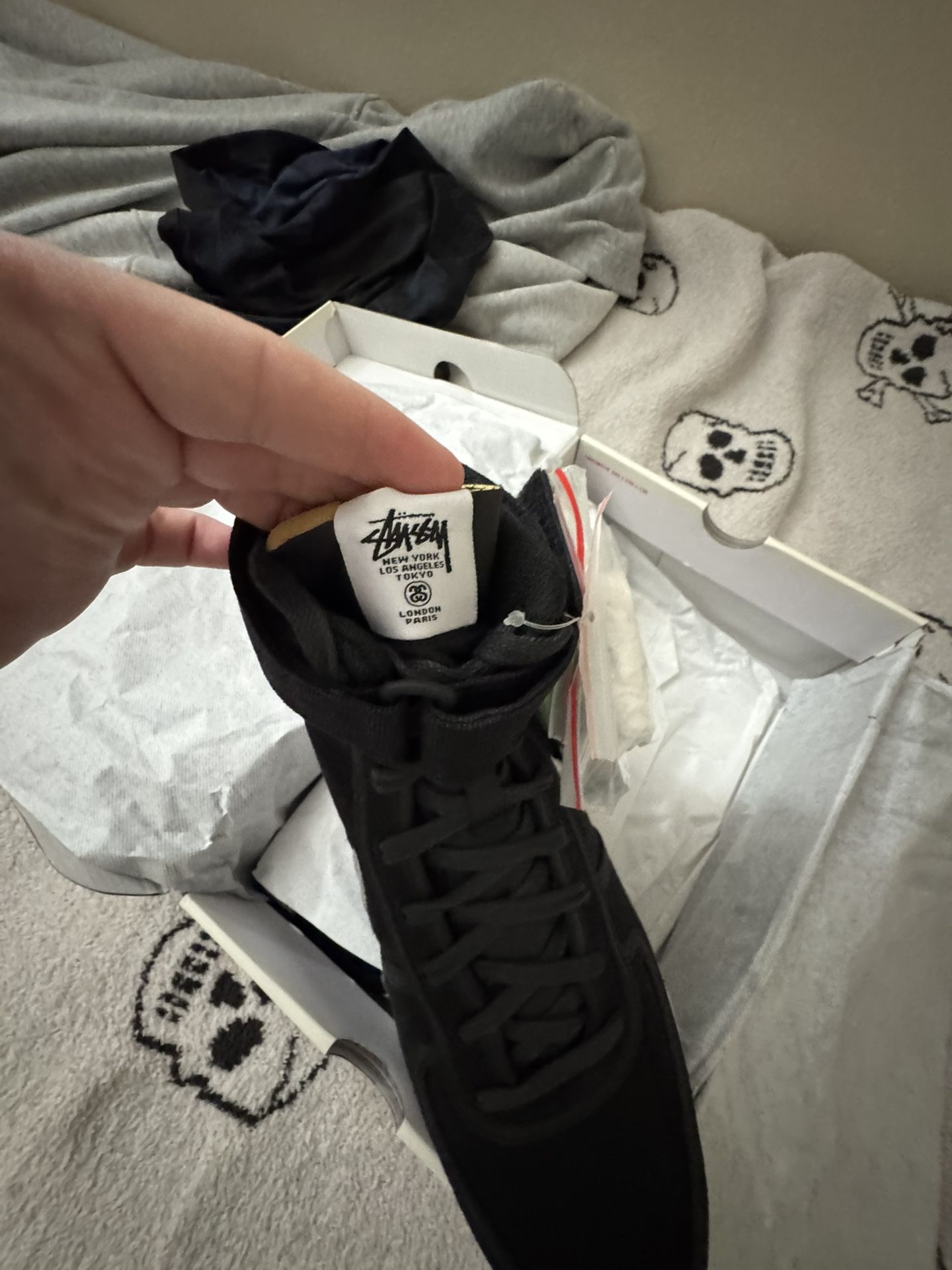 Stussy X Nike Vandal High Black Size 10