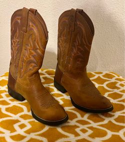 Tony Lama Men’s Brown Leather Western Cowboy Boots US 8 RR1100
