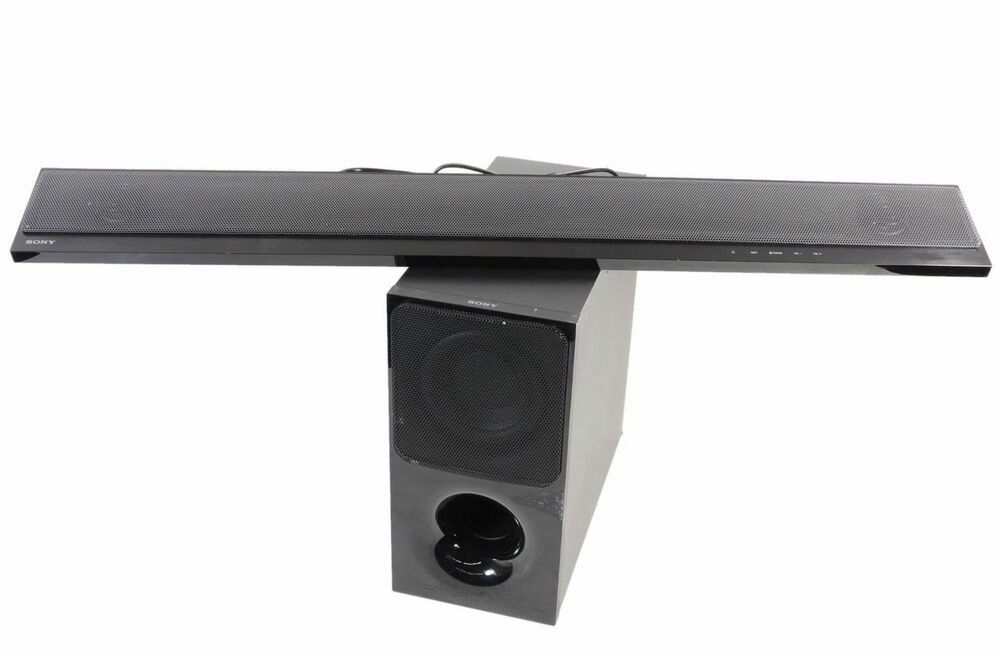 Sony newer flat soundbar. Nice sound and subwoofer