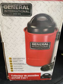 New, General International 13gal. Wet/dry vacuum