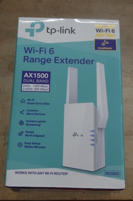 TP-LINK RE505X Wi - Fi 6 Range Extender. new