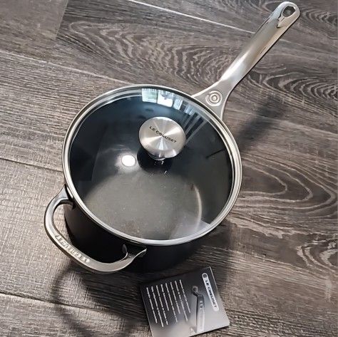 *NEW* Le Creuset 3 Qt. Toughened Non-Stick PRO Saucepan With Lid