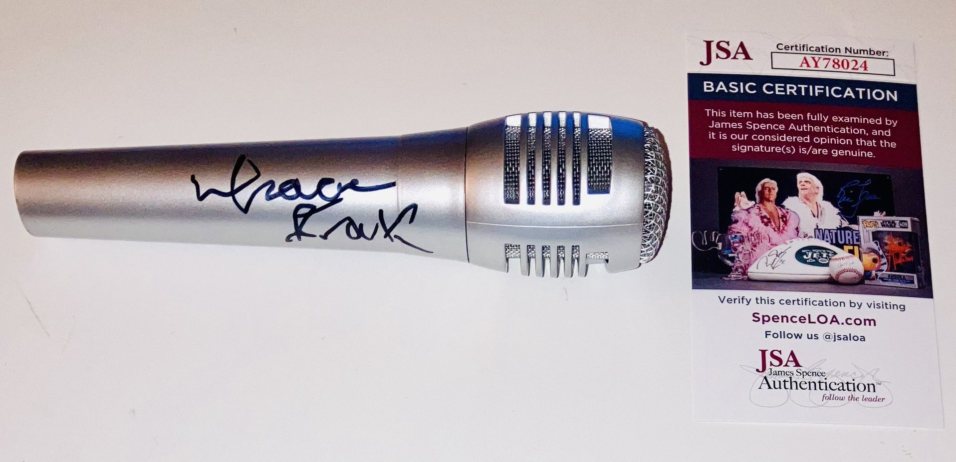 ISAAC BROCK SIGNED AUTOGRAPHED MICROPHONE MODEST MOUSE SINGER JSA COA RARE!