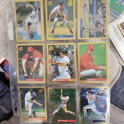 9/ Score Gold Rush Baseball Card Lot 