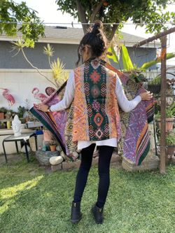 Boho Hippie Hipster Bohemian Woman’s Shawl Vest Top
