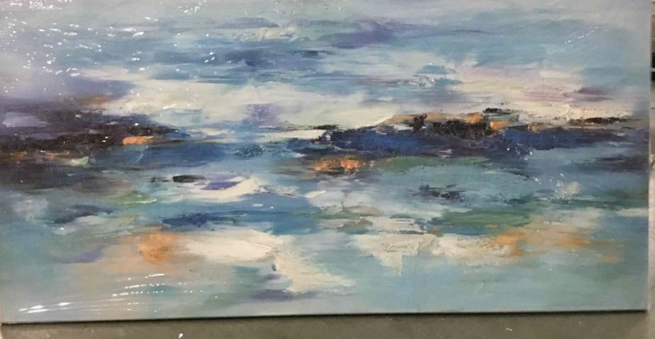 Blue Abstract Wall Canvas