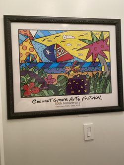 LARGE ROMEO BRITTI professionally framed poster