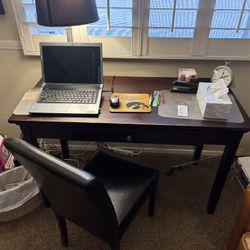 Desk & Chair for Sale – Espresso Color 