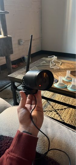 Black WiFi Security Camera