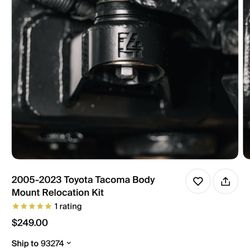 Body Mount Relocation Kit For 2003 -2023 Toyota Tacoma 