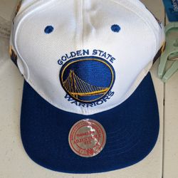 Mitchell Ness Golden State Warriors Hat.