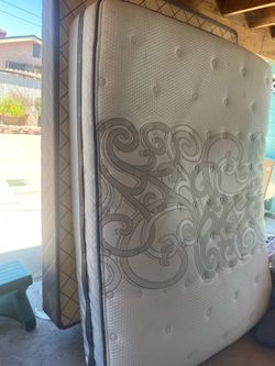 Queen bed with frame