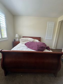 Bedroom Set (bed frame, dresser, mirror, and nightstand)