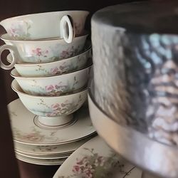 18 Piece Apple Blossum Dish Set