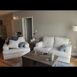 Loveseat and oversized chair combo