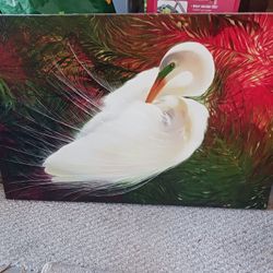 Large Canvas Bird Picture 