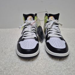 Nike DQ0660-105 Air Jordan 1 High Golf Shoe White Black/Volt Gold Men’s Size 9.5