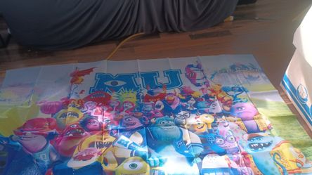 Monster University Cloth Backdrop
