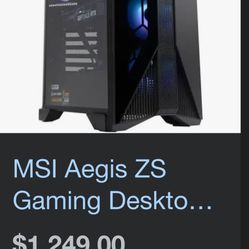 Msi Aegis ZS 