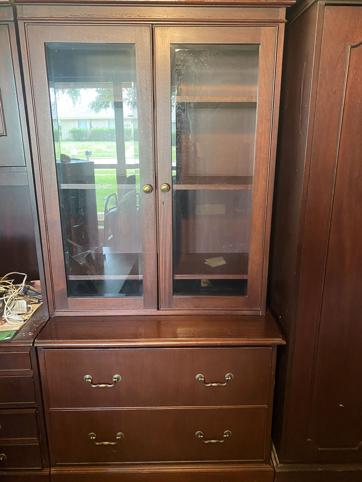 Display Cabinet And Drawers