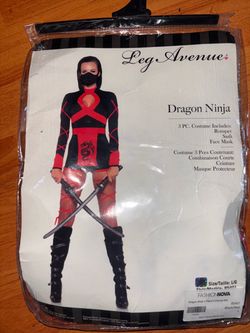 Leg Avenue Dragon Ninja 3-Piece Costume Set