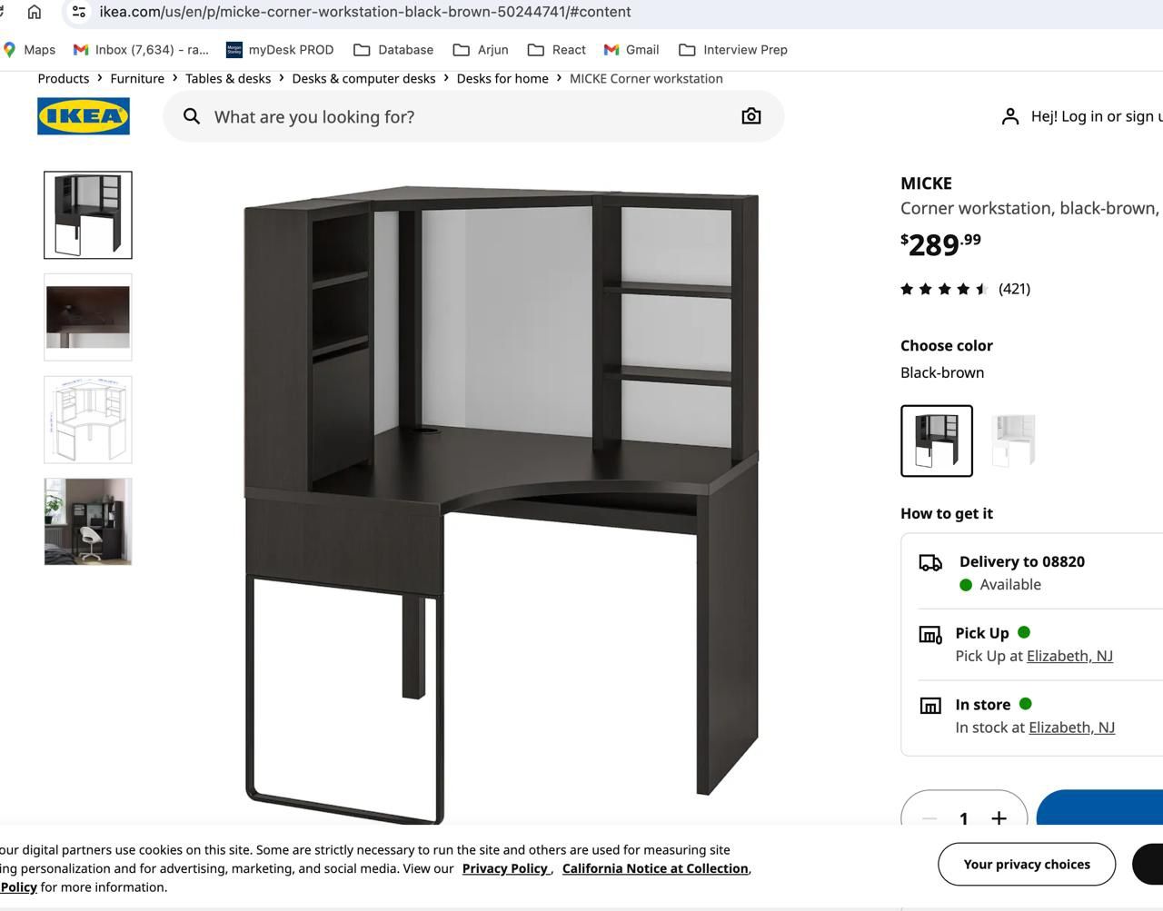 IKEA Corner Workstation (like new)