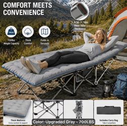 New 700 lb Heavy Duty Reinforced Steel Frame Cot -