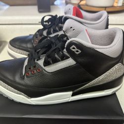 Retro Jordan 3 Black Cement Size 13 OG All