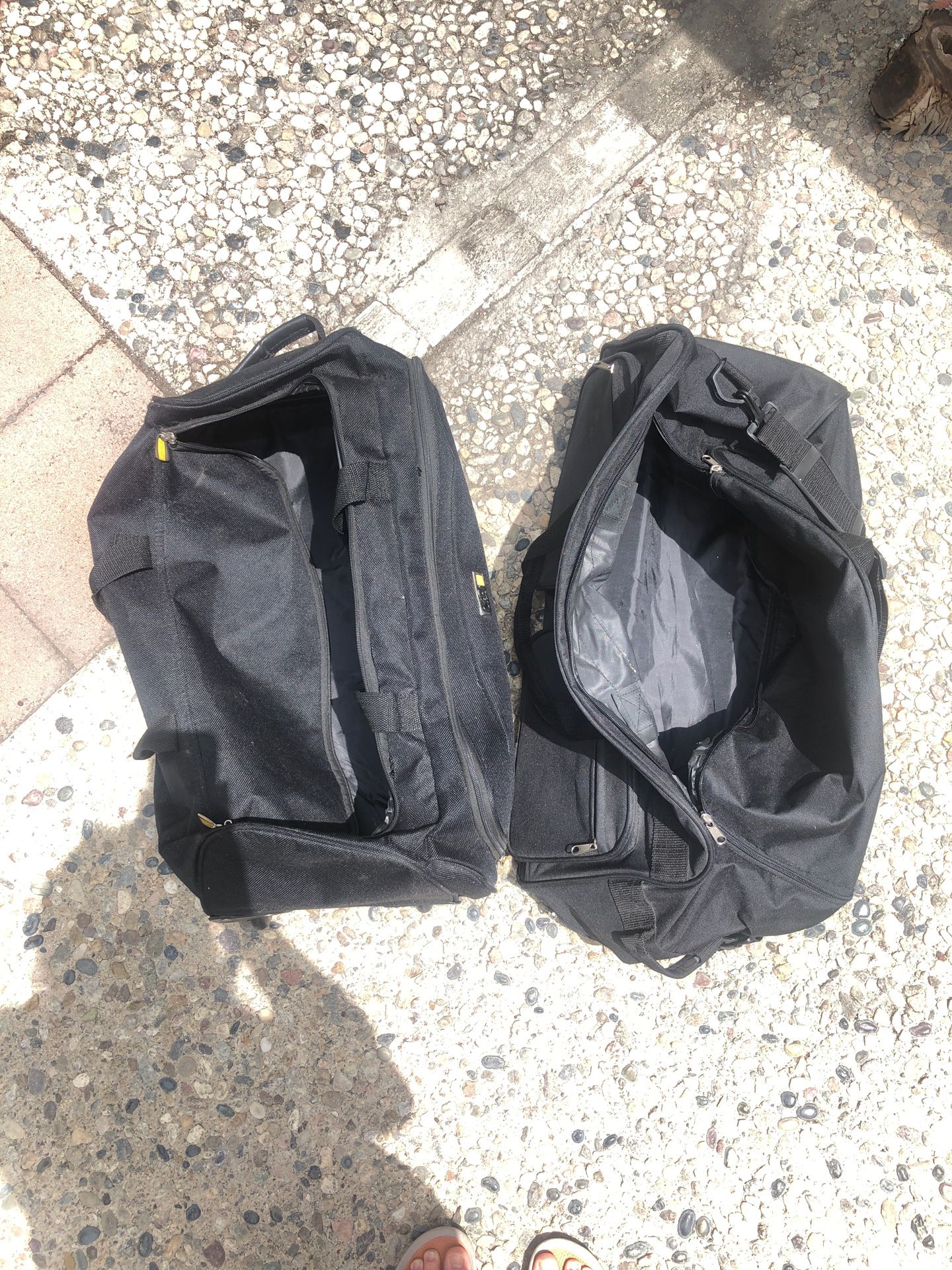 Two duffle bags