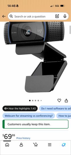 Logitech 920 Pro HD Webcam