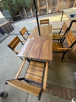 Patio chair set 7 pieces