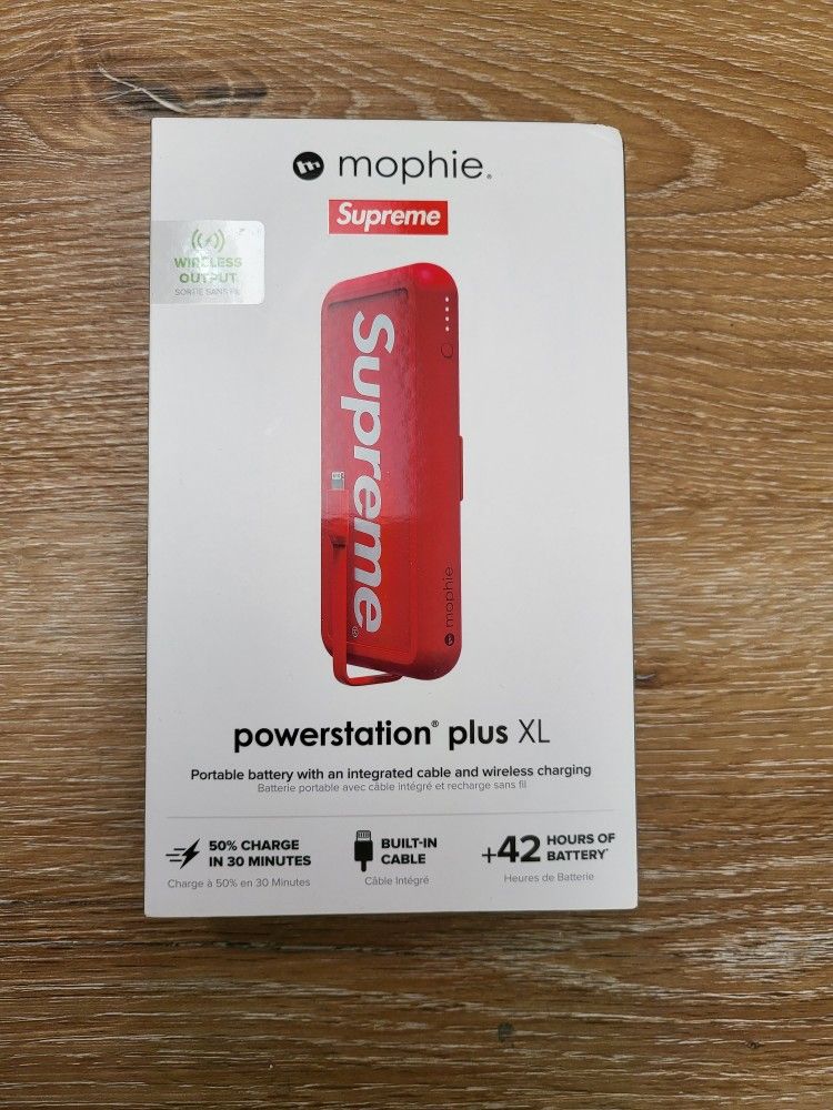 Supreme Mophie powerstation plus XL red