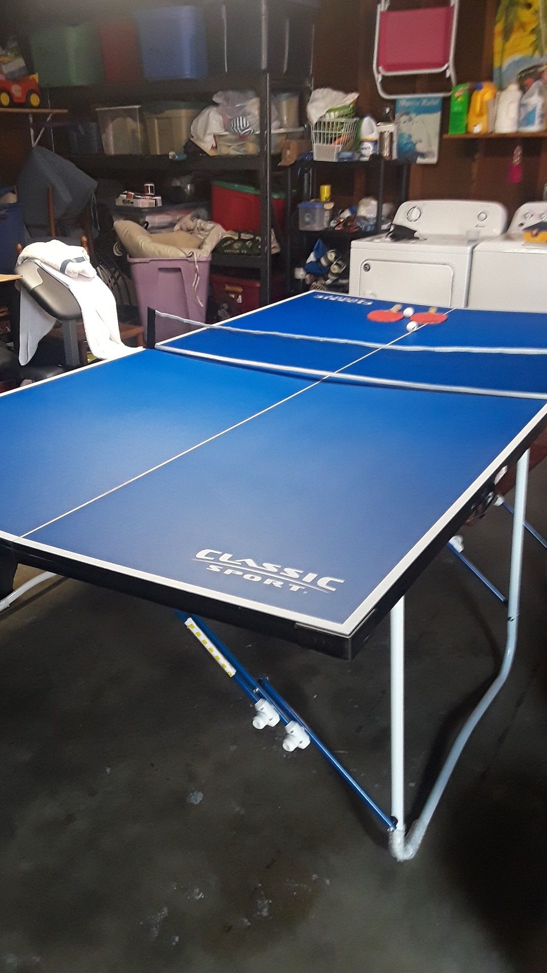 Full size ping pong table practically new only used a couple times