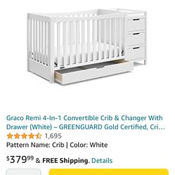 GRACO remi crib + changing table 