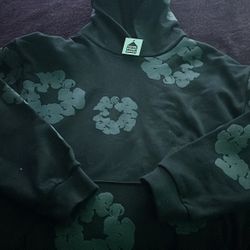 DENIM TEAR HOODIE