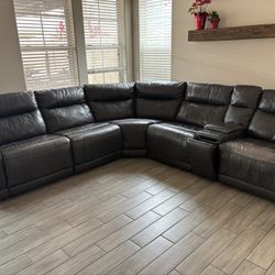 Leather Reclining Couch
