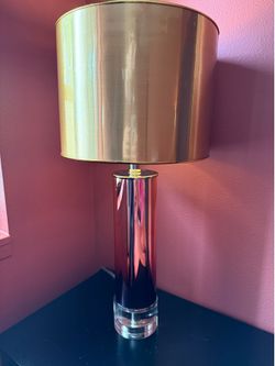 Set of gold table lamps