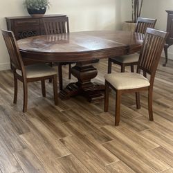 Dining Wood Table and Chairs