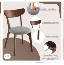 2 mid century style chairs