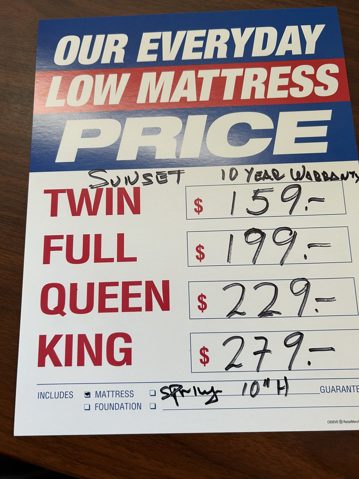 Full Size Mattress 10 Years Warranty