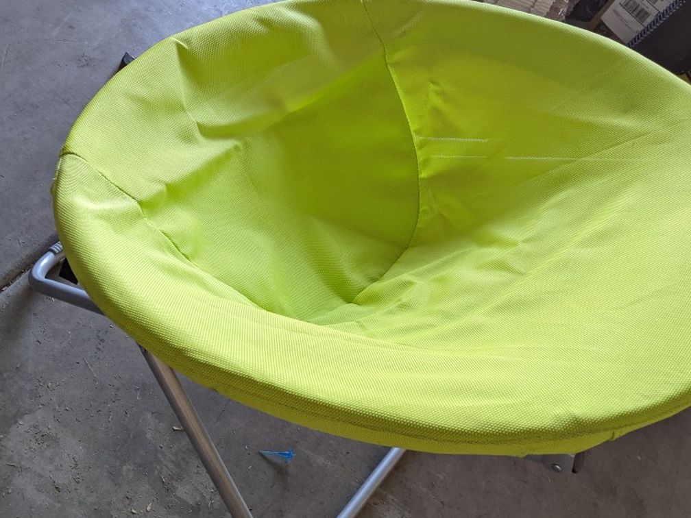 Large Green Saucer Chair