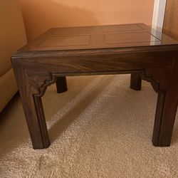 End Tables - Coffee Tables - Chow Tables A  Pair.  Glossy Mahogany Color.