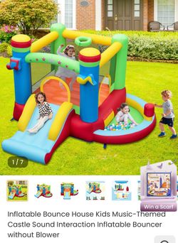 Kids Inflatable Bounce House Castle with Slide